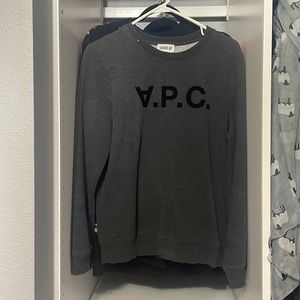 APC gray pullover sweater.